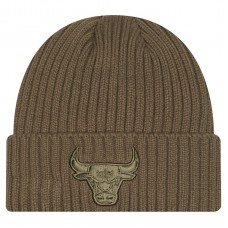 Бейсболка Chicago Bulls New Era Olive Color Pack Cuffed Knit