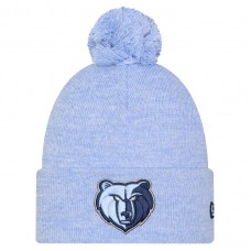 Шапка с помпоном Memphis Grizzlies New Era Light Blue Marled
