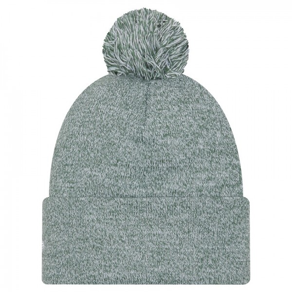 Шапка с помпоном Milwaukee Bucks New Era Hunter Green Marled