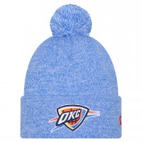 Шапка с помпоном Oklahoma City Thunder New Era Blue Marled