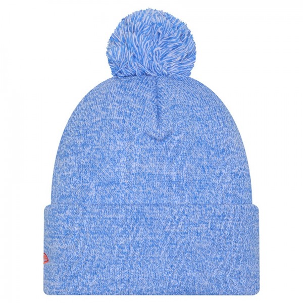 Шапка с помпоном Oklahoma City Thunder New Era Blue Marled