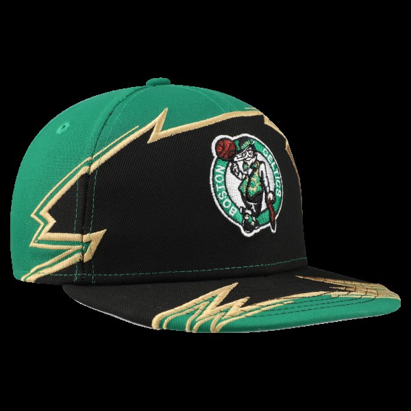 Подростковая Boston Celtics New Era Kelly Green Break 59FIFTY Fitted Hat