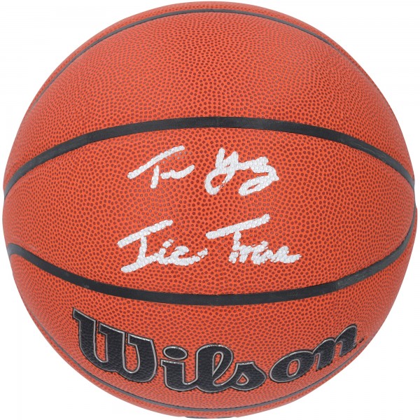 Мяч Trae Young Atlanta Hawks Autographed Fanatics Authentic Wilson Authentic Series Indoor/Outdoor with Ice Trae Inscription