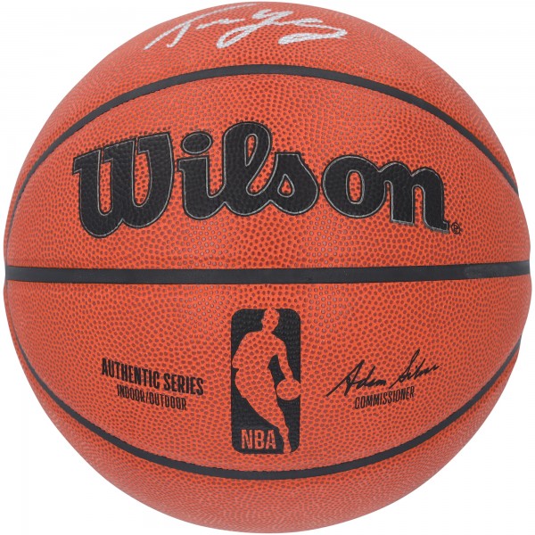 Мяч Trae Young Atlanta Hawks Autographed Fanatics Authentic Wilson Authentic Series Indoor/Outdoor
