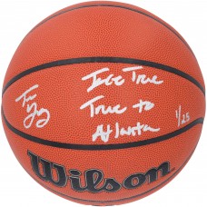 Мяч Trae Young Atlanta Hawks Autographed Fanatics Authentic Wilson Authentic Series Indoor/Outdoor with Ice Trae & True to Atlanta Inscriptions - Limited Edition #1/25