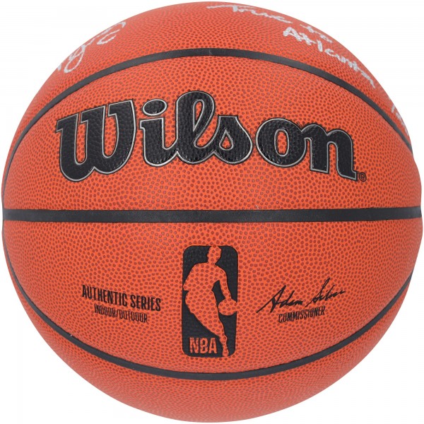 Мяч Trae Young Atlanta Hawks Autographed Fanatics Authentic Wilson Authentic Series Indoor/Outdoor with Ice Trae & True to Atlanta Inscriptions - Limited Edition of 25