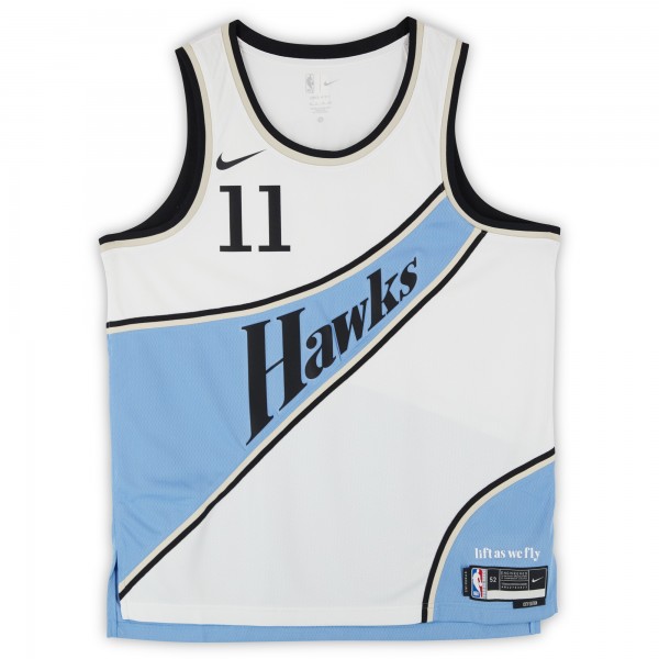 Игровая джерси Trae Young Atlanta Hawks Autographed Fanatics Authentic White Nike 2024-25 City Edition Swingman