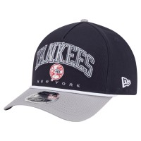 Бейсболка New York Yankees New Era Navy/Gray Arch 9FORTY A-Frame M-Crown