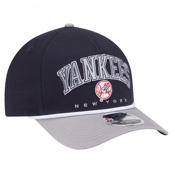 Бейсболка New York Yankees New Era Navy/Gray Arch 9FORTY A-Frame M-Crown