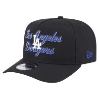Бейсболка Los Angeles Dodgers New Era Black Chainstitch 9FIFTY A-Frame Snapback