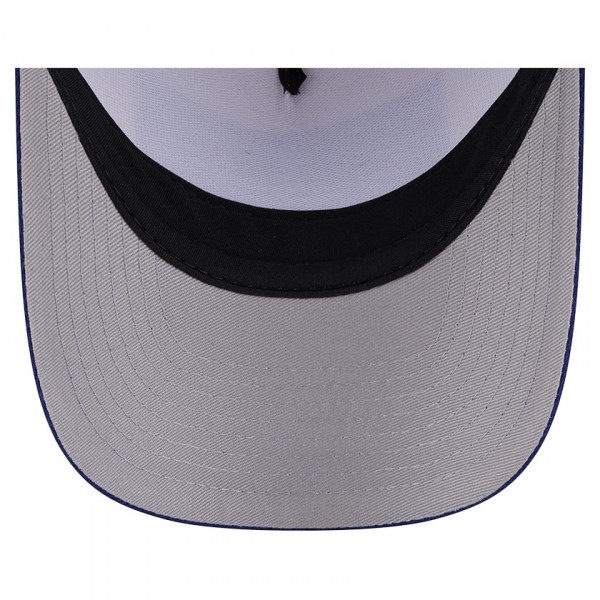 Los Angeles Dodgers New Era Stone/Royal Text A-Frame Trucker 9FORTY Hat