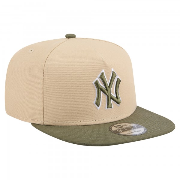 Бейсболка New York Yankees New Era Light Beige/Olive Color Pack A-Frame 9FIFTY Snapback