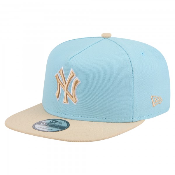 Бейсболка New York Yankees New Era Light Blue/Light Beige Color Pack A-Frame 9FIFTY Snapback