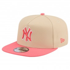 Бейсболка New York Yankees New Era Light Beige/Coral Color Pack A-Frame 9FIFTY Snapback