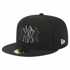Бейсболка New York Yankees New Era Black Tri-Hit 59FIFTY