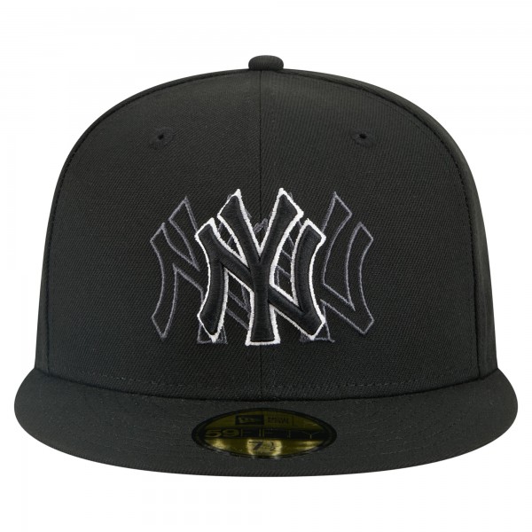 Бейсболка New York Yankees New Era Black Tri-Hit 59FIFTY