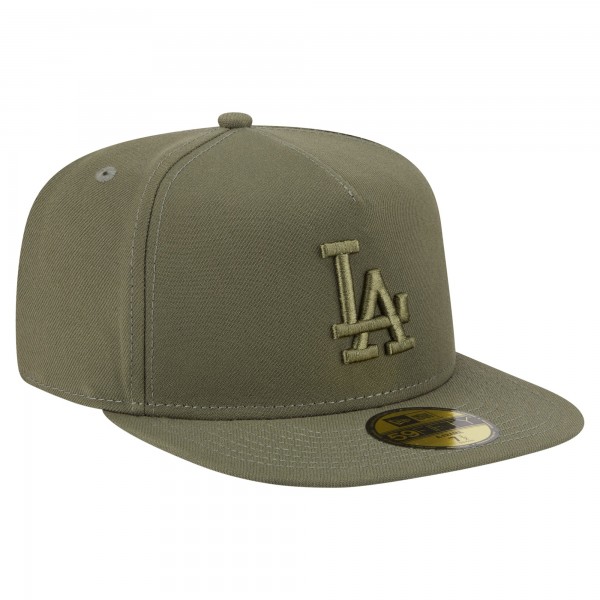 Бейсболка Los Angeles Dodgers New Era Olive Color Pack A-Frame 59FIFTY