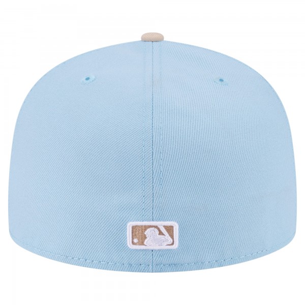 Бейсболка Los Angeles Dodgers New Era Light Blue/Cream Two-Tone Color Pack A-Frame 59FIFTY