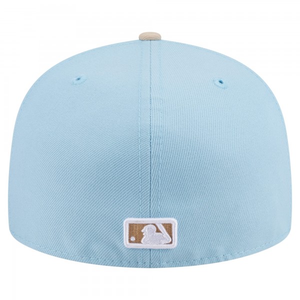 Бейсболка New York Yankees New Era Light Blue/Cream Two-Tone Color Pack A-Frame 59FIFTY