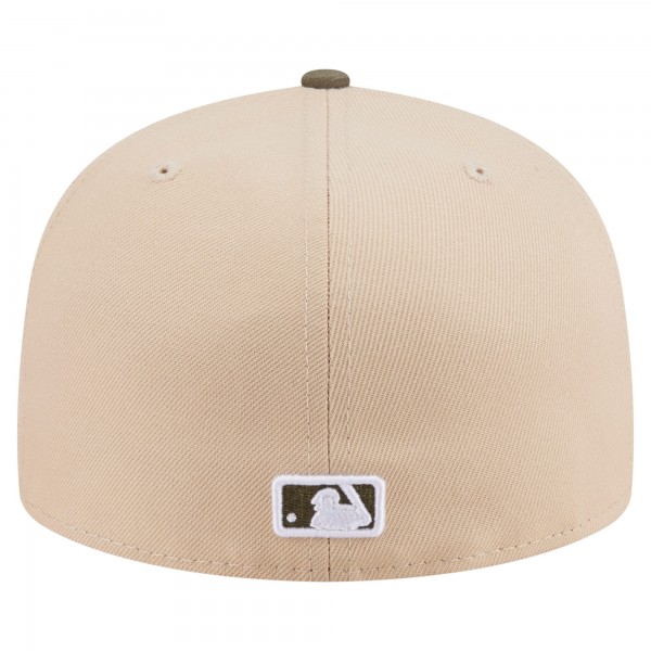 Бейсболка New York Yankees New Era Light Beige/Olive Two-Tone Color Pack A-Frame 59FIFTY