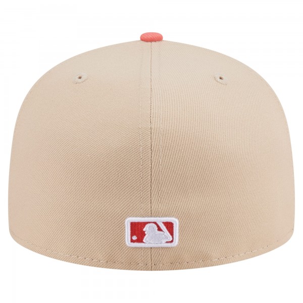 Бейсболка New York Yankees New Era Light Beige/Coral Two-Tone Color Pack A-Frame 59FIFTY
