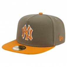 Бейсболка New York Yankees New Era Olive/Orange Two-Tone Color Pack A-Frame 59FIFTY