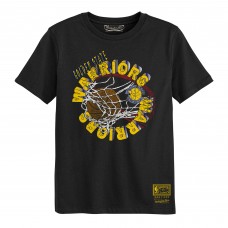 Preschool Golden State Warriors Mitchell & Ness Black In The Net T-Shirt