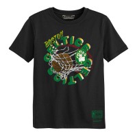 Preschool Boston Celtics Mitchell & Ness Black In The Net T-Shirt