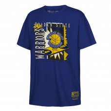 Футболка Подростковая Golden State Warriors Mitchell & Ness Royal Retro 90s Poster