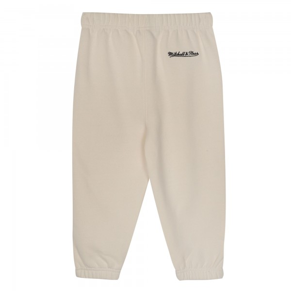 Toddler Philadelphia 76ers Mitchell & Ness Cream Hang Time Oversized Pullover Hoodie & Pants Set