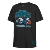 Футболка Youth Charlotte Hornets Mitchell & Ness Black Retro Mascot Script