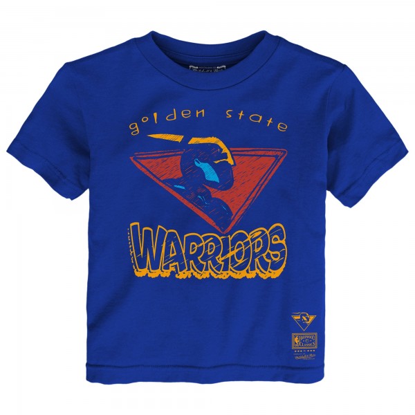 Toddler Golden State Warriors Mitchell & Ness Royal Favorite Team T-Shirt