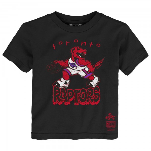 Toddler Toronto Raptors Mitchell & Ness Black Favorite Team T-Shirt