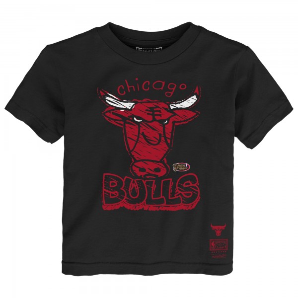 Toddler Chicago Bulls Mitchell & Ness Black Favorite Team T-Shirt