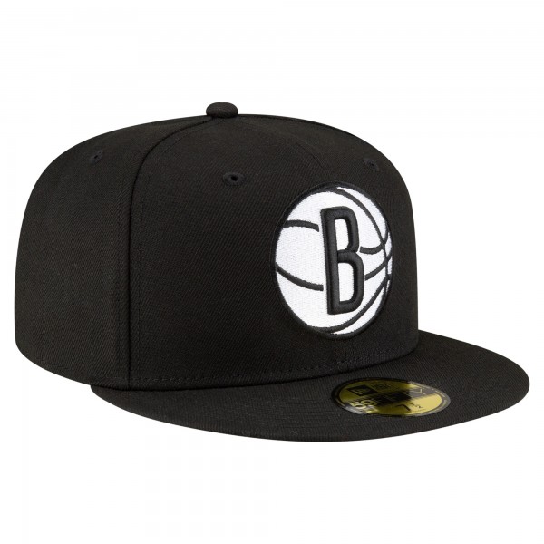 Бейсболка Brooklyn Nets New Era Black 59FIFTY