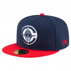 Бейсболка LA Clippers New Era Navy/Red 2-Tone 59FIFTY