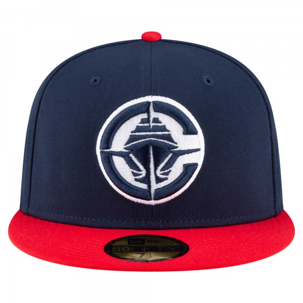 Бейсболка LA Clippers New Era Navy/Red 2-Tone 59FIFTY