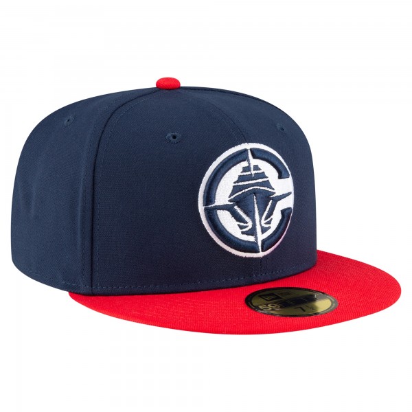 Бейсболка LA Clippers New Era Navy/Red 2-Tone 59FIFTY