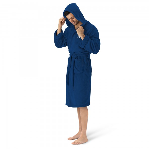 New York Yankees The Northwest Group Blue Hooded Silk Touch Robe