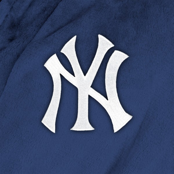New York Yankees The Northwest Group Blue Hooded Silk Touch Robe