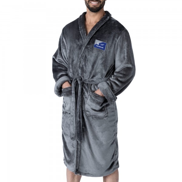 Los Angeles Dodgers The Northwest Group Charcoal Snipe Personalized Robe