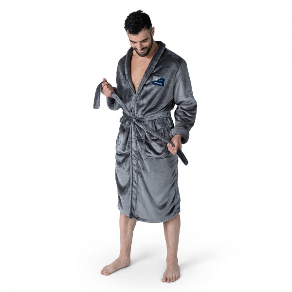 New York Yankees The Northwest Group Charcoal Snipe Personalized Robe