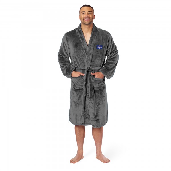 Los Angeles Dodgers The Northwest Group Charcoal 2024 World Series Champs Silk Touch Robe
