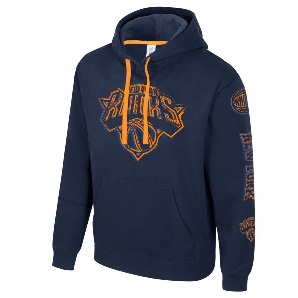 Unisex New York Knicks Stadium Essentials Navy Elementized Pullover Hoodie