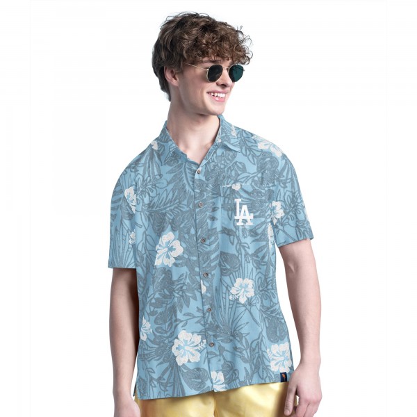 Los Angeles Dodgers Margaritaville Blue Palm Shade Party Button-Up Shirt