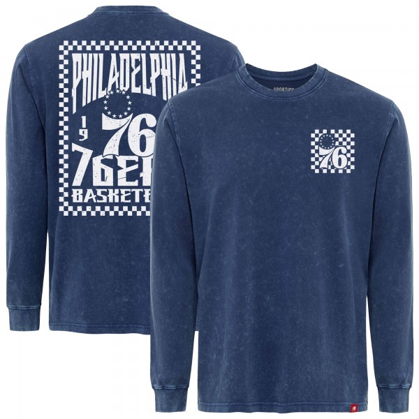 Philadelphia 76ers Sportiqe Blue Bono Long Sleeve T-Shirt