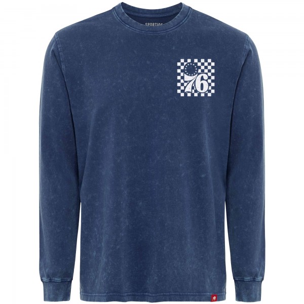 Philadelphia 76ers Sportiqe Blue Bono Long Sleeve T-Shirt