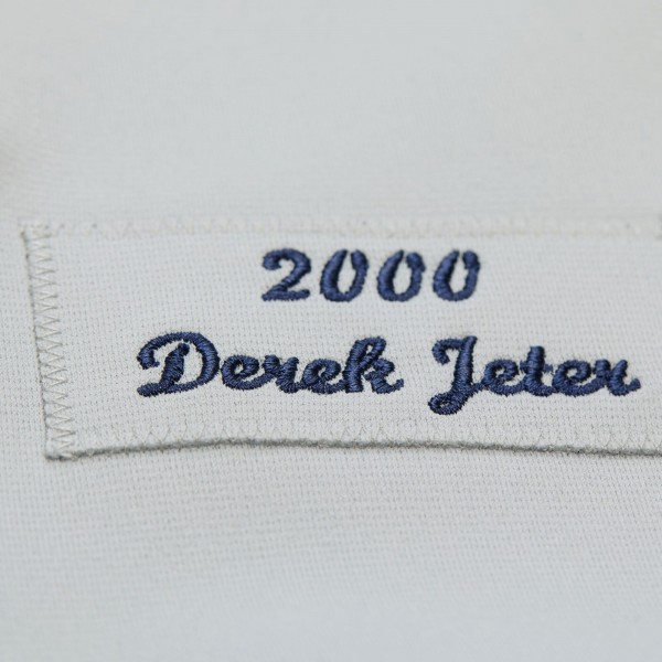 Джерси New York Yankees Derek Jeter Mitchell & Ness Gray Cooperstown Collection 2000 World Series Authentic