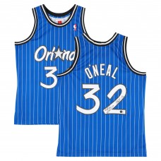 Игровая джерси Shaquille ONeal Orlando Magic Autographed Fanatics Authentic Blue Mitchell & Ness 1994-95 Swingman with HOF 16 Inscription
