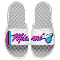 Шлепки Unisex Miami Heat ISlide White Split Wordmark Vice